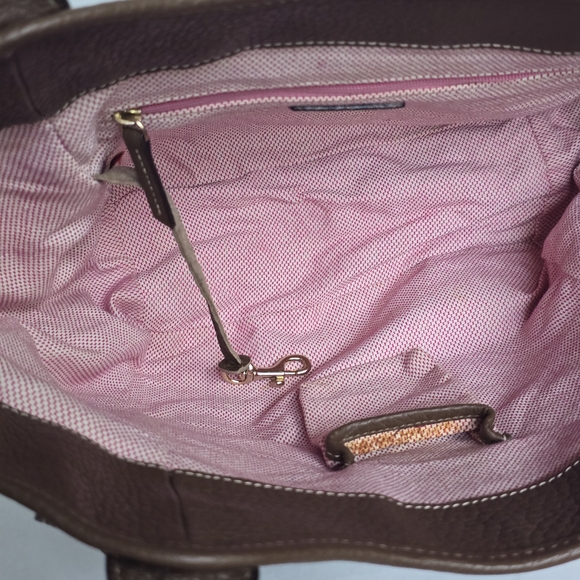 Dooney & Bourke Olive Green & Dark Brown Purse - Picture 14 of 15